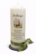 Stumpenkerzen Stallsegen - Lama